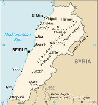 map_of_lebanon