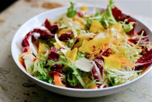 Winter endive and citrus salad with beets