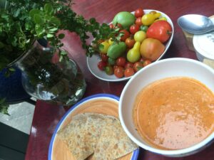 Cream of tomato soup with <a href=